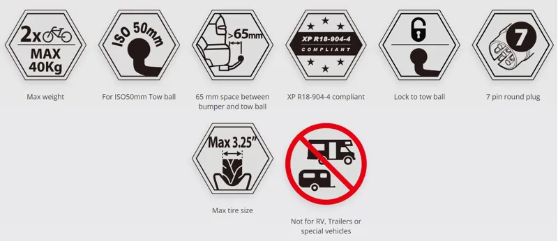 Buzzrack Buzzybee 2 Bike Tow Bar Bike Rack-3