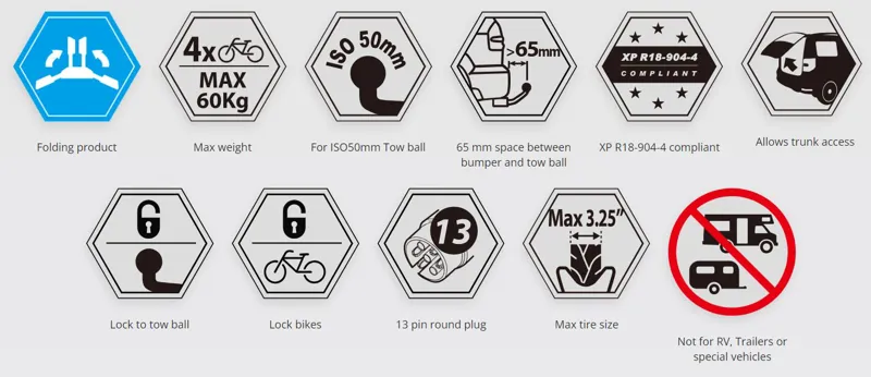 Buzzrack Eazzy 4 Bike Tow Bar Bik-4