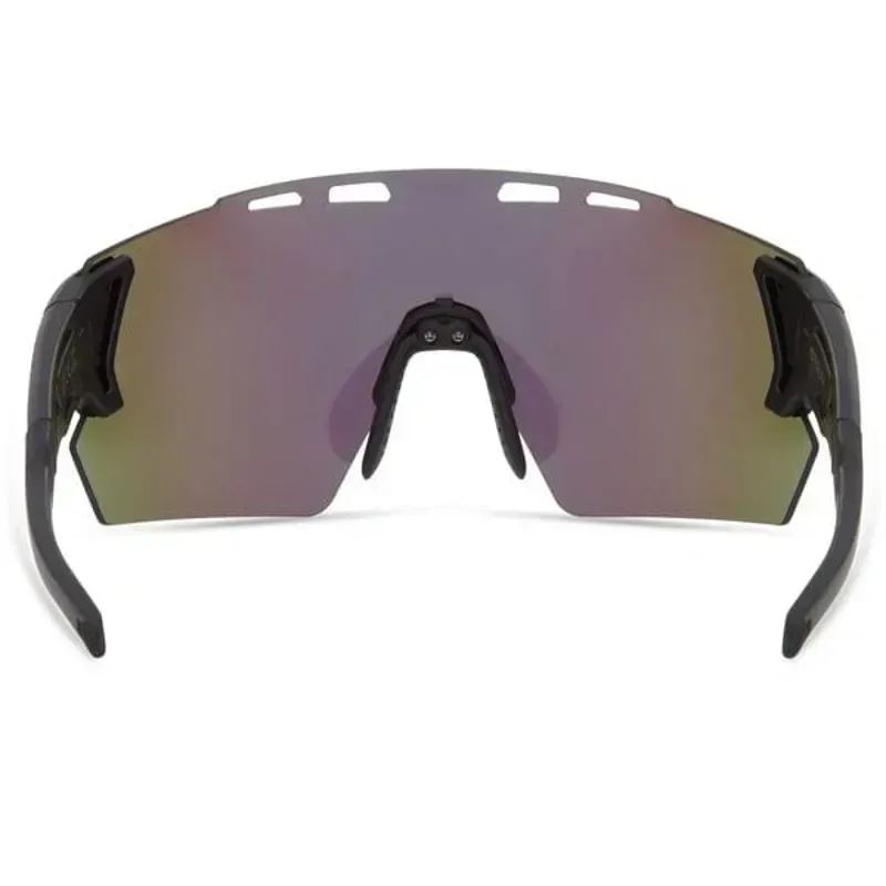 Madison Eyewear Stealth Green Mirror Sunglasses in Matt Grey-3