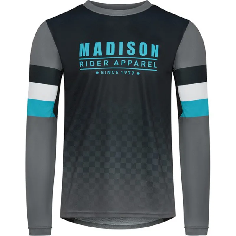 Madison Alpine Long Sleeve Mens Jersey in Grey