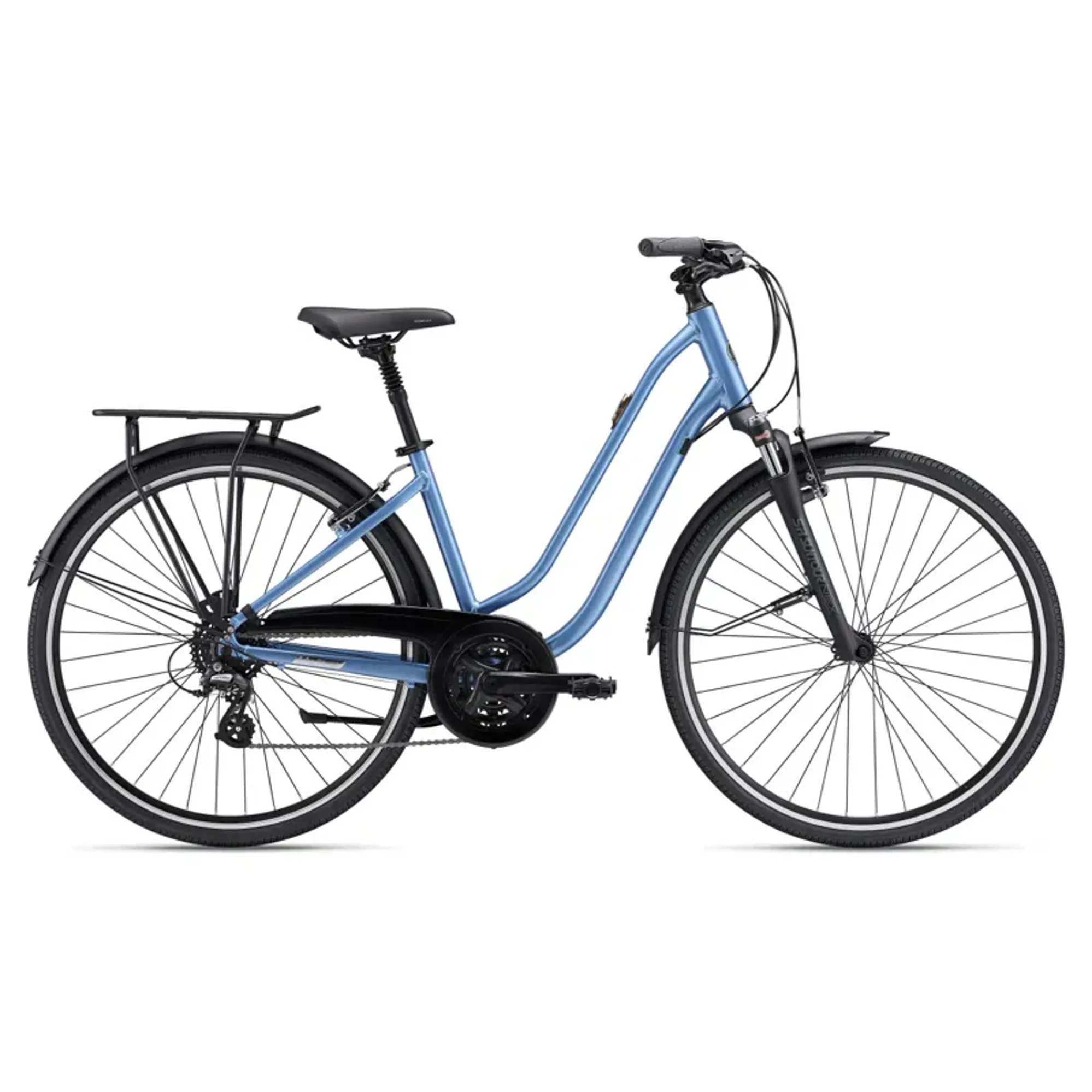 Liv Flourish Women's FS Hybrid Bike in Estoril Blue