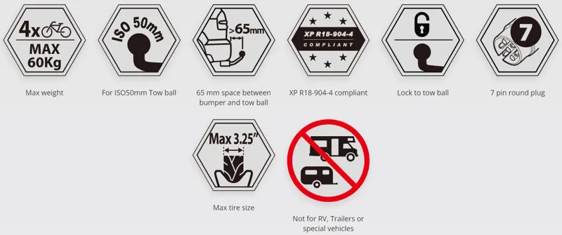 Buzzrack Buzzybee 4 Bike Tow Bar Bike Rack-1