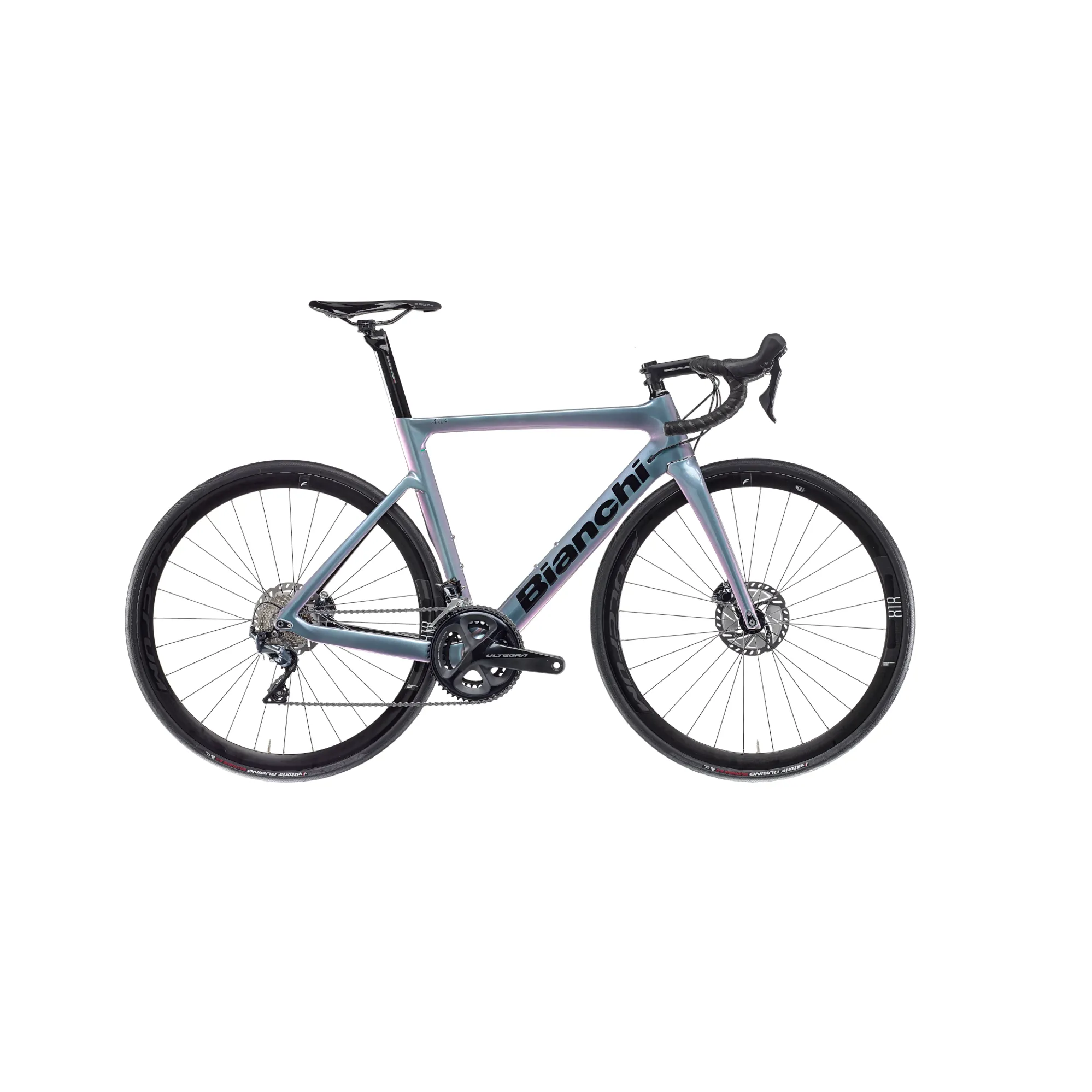 2021 bianchi road bikes Aria Disc Ultegra Bike Shimano Ultegra Di2 2x12 speeds Crankset and chainrings Bianchi Sprint Ultegra Disc Road