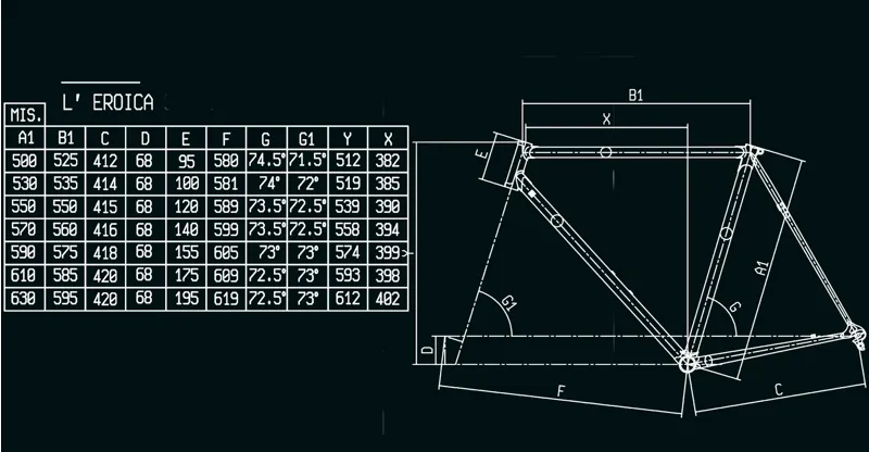 Bianchi Eroica Steel Lugged Campag 55cm-1