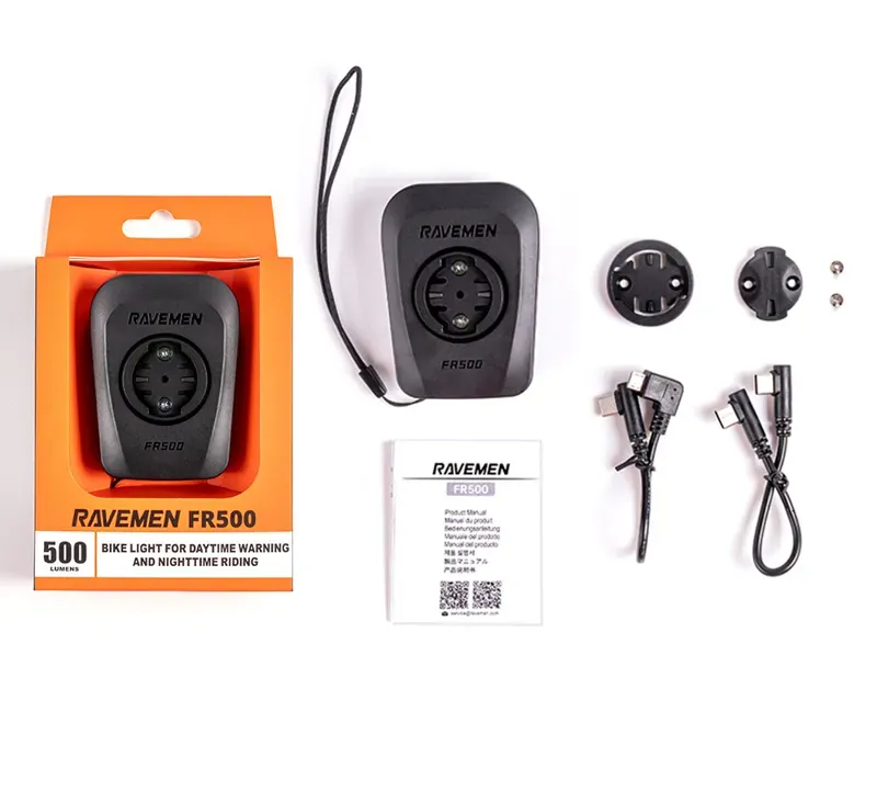 Ravemen FR500 Front Warning Flashing USB Light for Mounts in Black-3