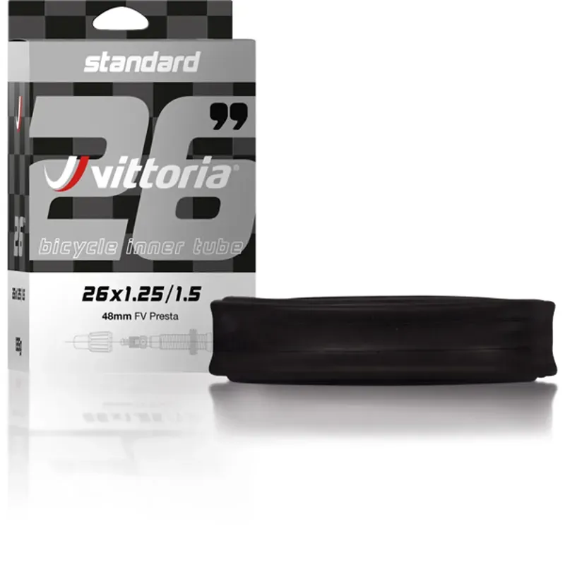 Vittoria Standard 29x2.50/3.0 48mm Presta Valve Inner Tube in Black